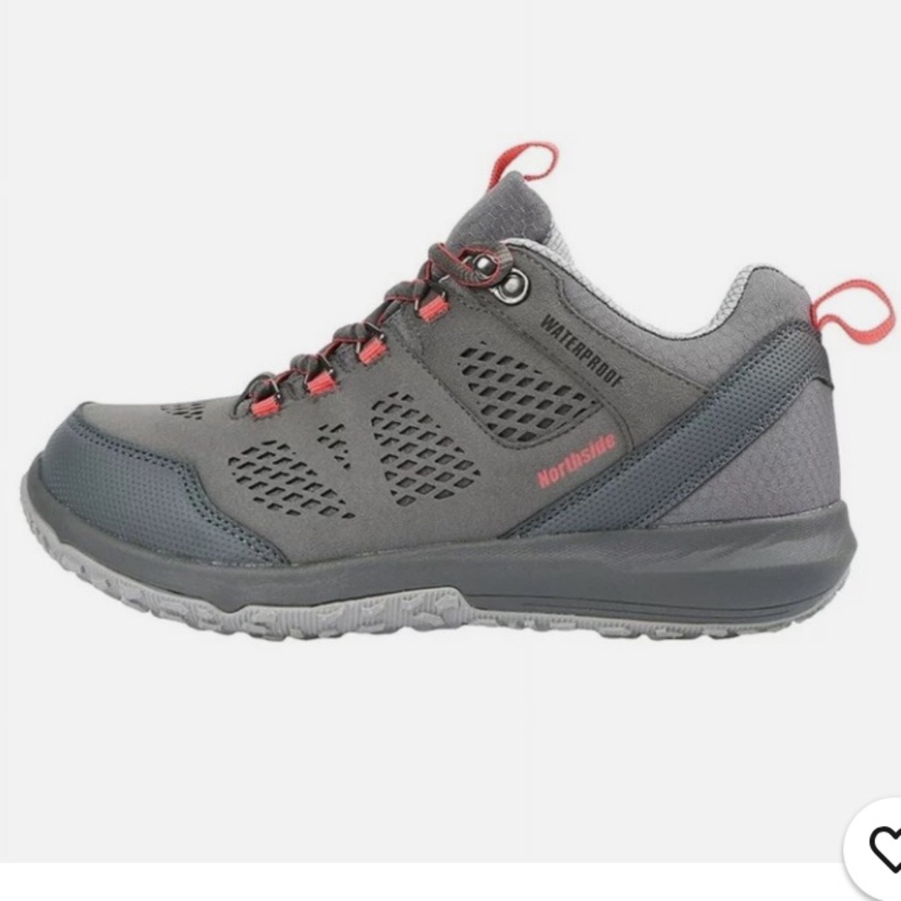 Northside Benton Charcoal and Crimson Outdoor water proof Shoes Size 8